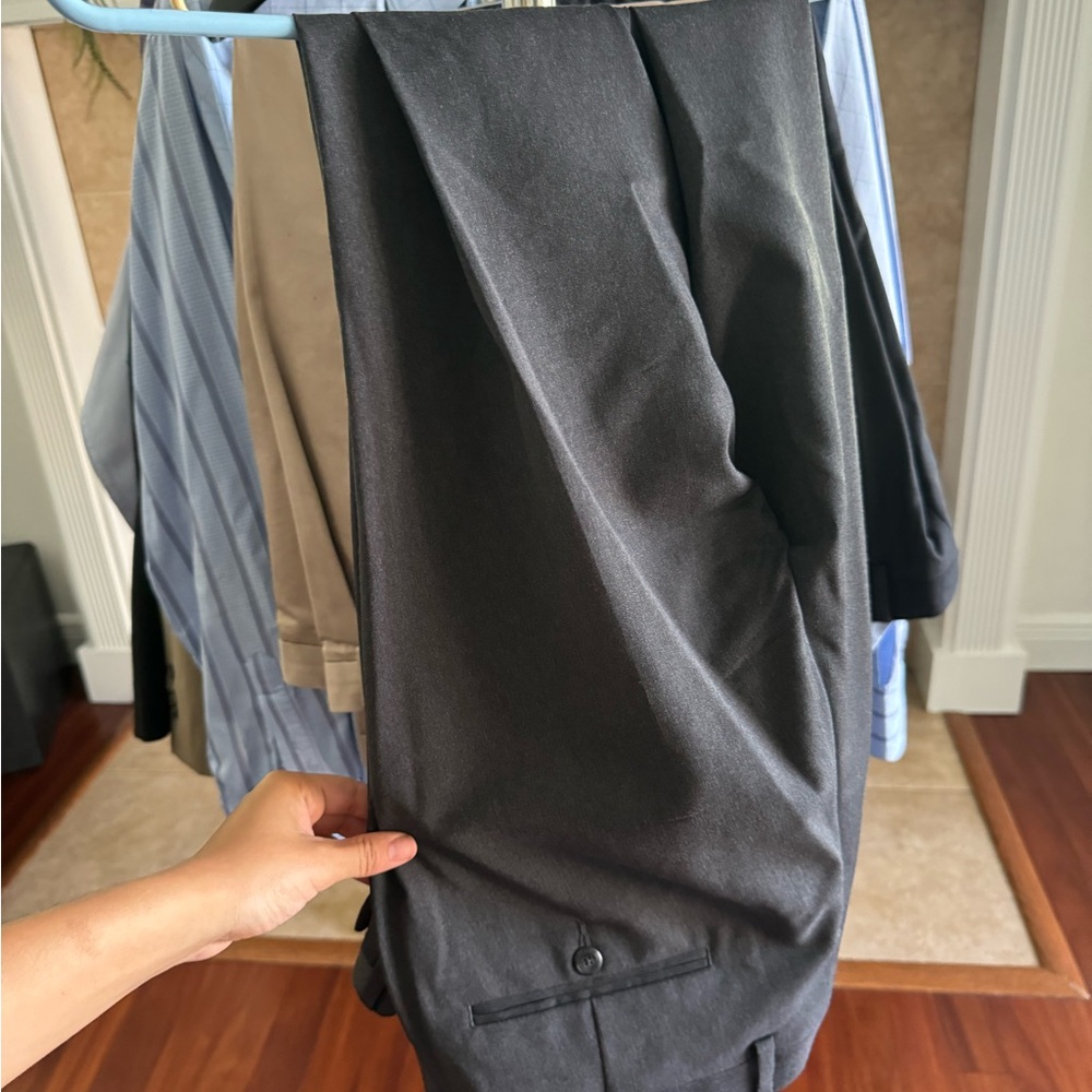 Jos. A. Bank Black Dress Pants Wool Blend